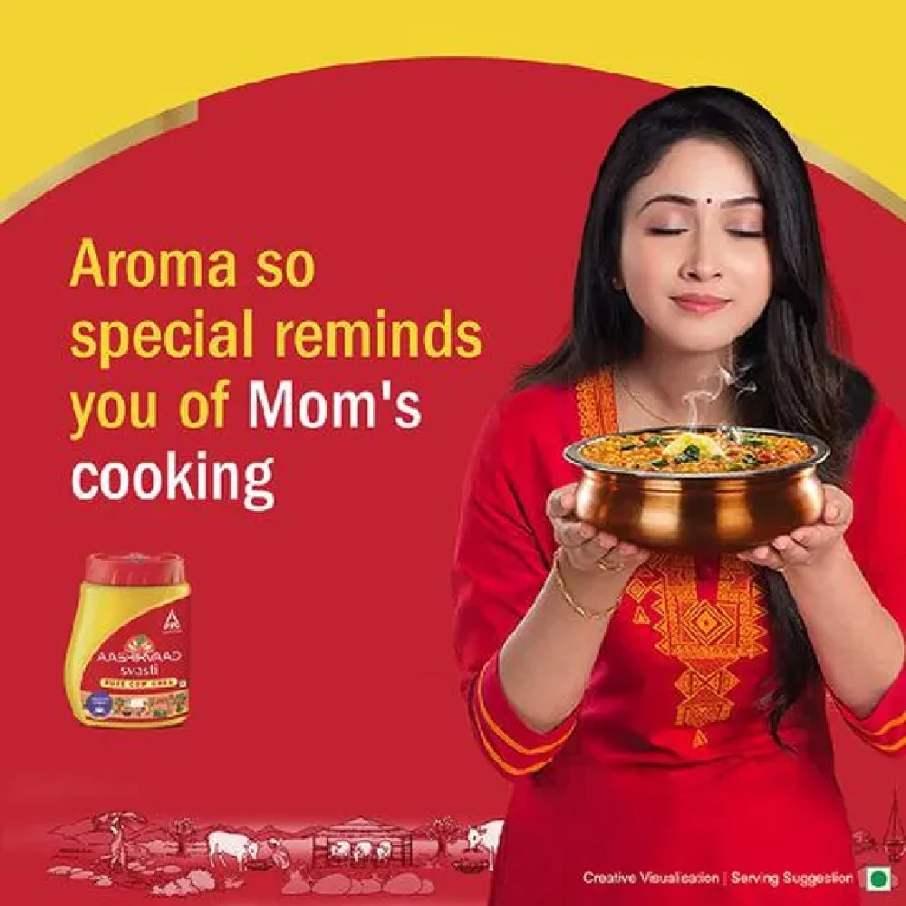 Aashirvaad Svasti Cow Ghee-Tuppa, 1 L Pet Jar-5.webp